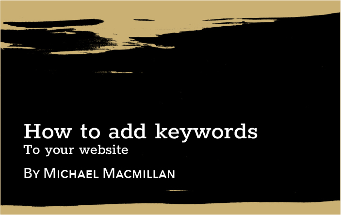 How to add keywords to your website